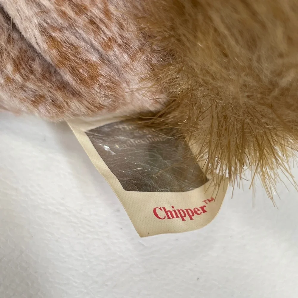 Ty Beanie Baby Chipper the Chipmunk Brown Striped Plush Toy 1999 with Tags